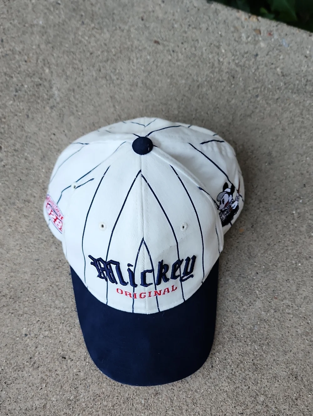 Collectible Mickey Original Adjustable Striped Baseball Hat